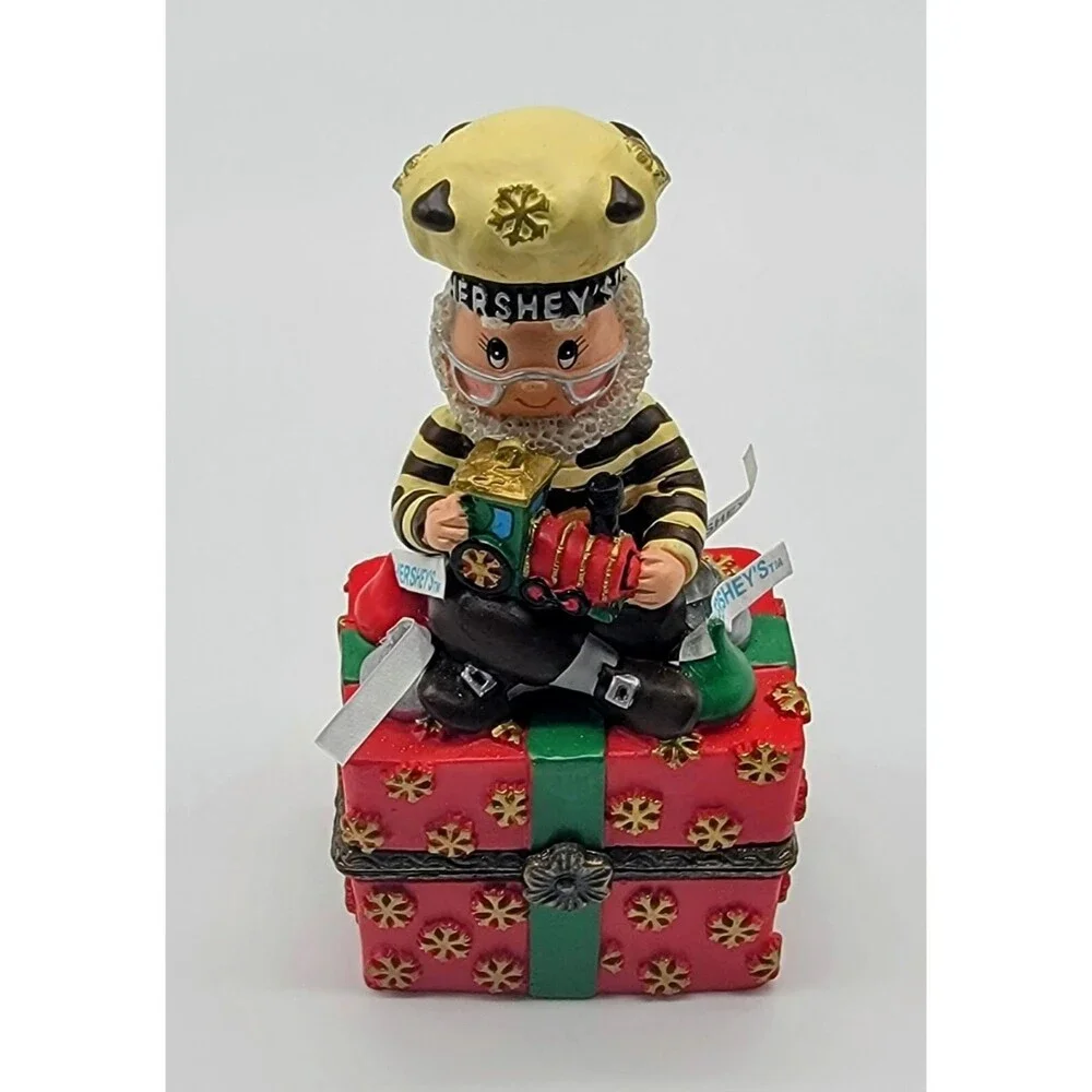 Hershey's Kurt Adler Christmas Trinket Ring Box Resin Holiday